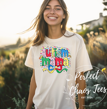 Load image into Gallery viewer, Autism Mama, Gigi, Nana, Mimi, Nene, Aunt T-shirt
